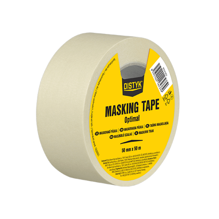 Maskovacia páska 30 mm, dĺžka 50 m svetlo žltá