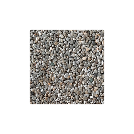Mramorové kamínky hnědošedé 3-6 mm 25 kg vrece